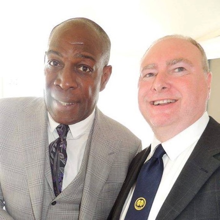 Paul Abraham and former World Heavyweight Boxing Champion Frank Bruno discussing Mental Health issues in 2017